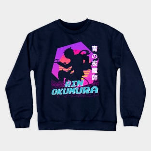 Rin Okumura - Vaporwave Crewneck Sweatshirt